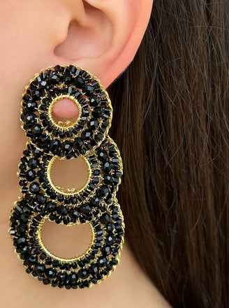 Par Tres Circulos Negros