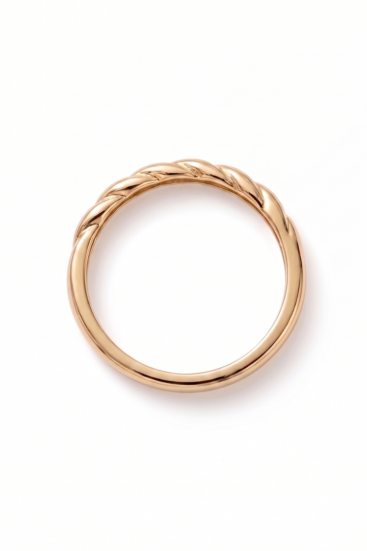 Anillo  Semi Trenzado Oro 10K