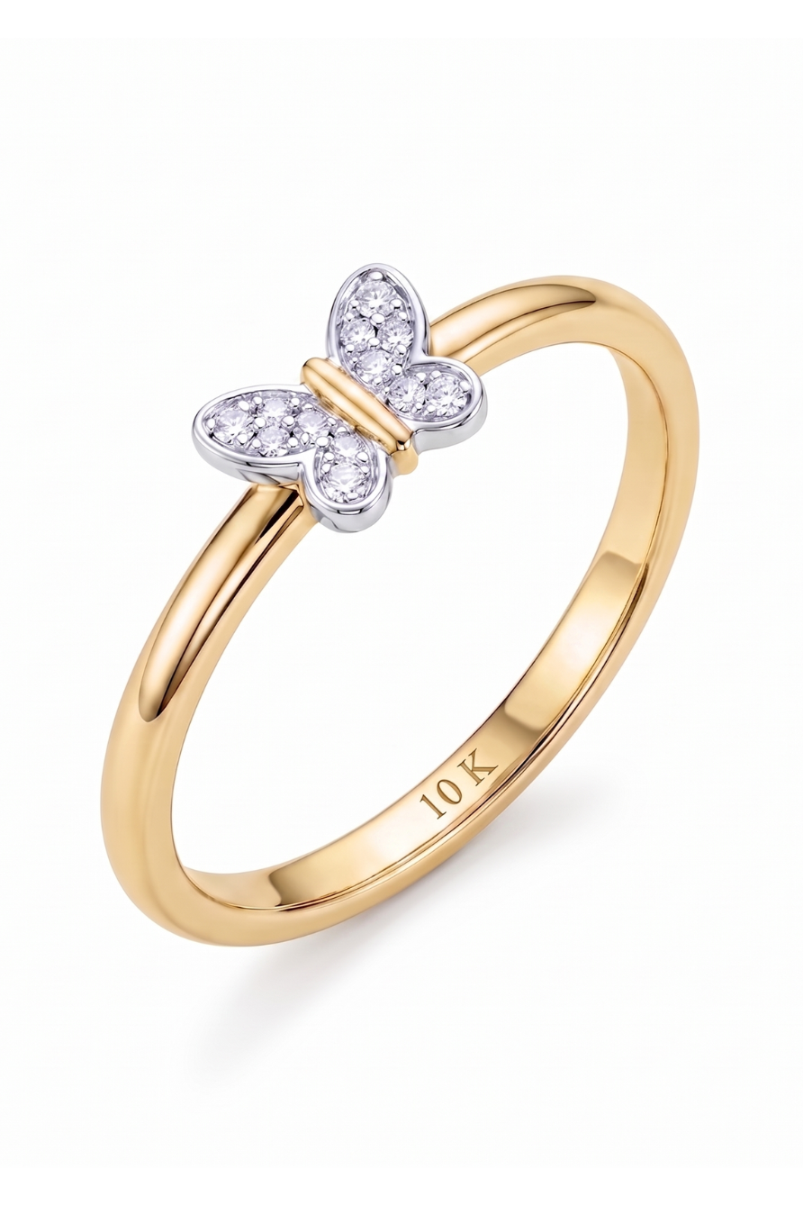 Anillo Mariposa Oro 10 K