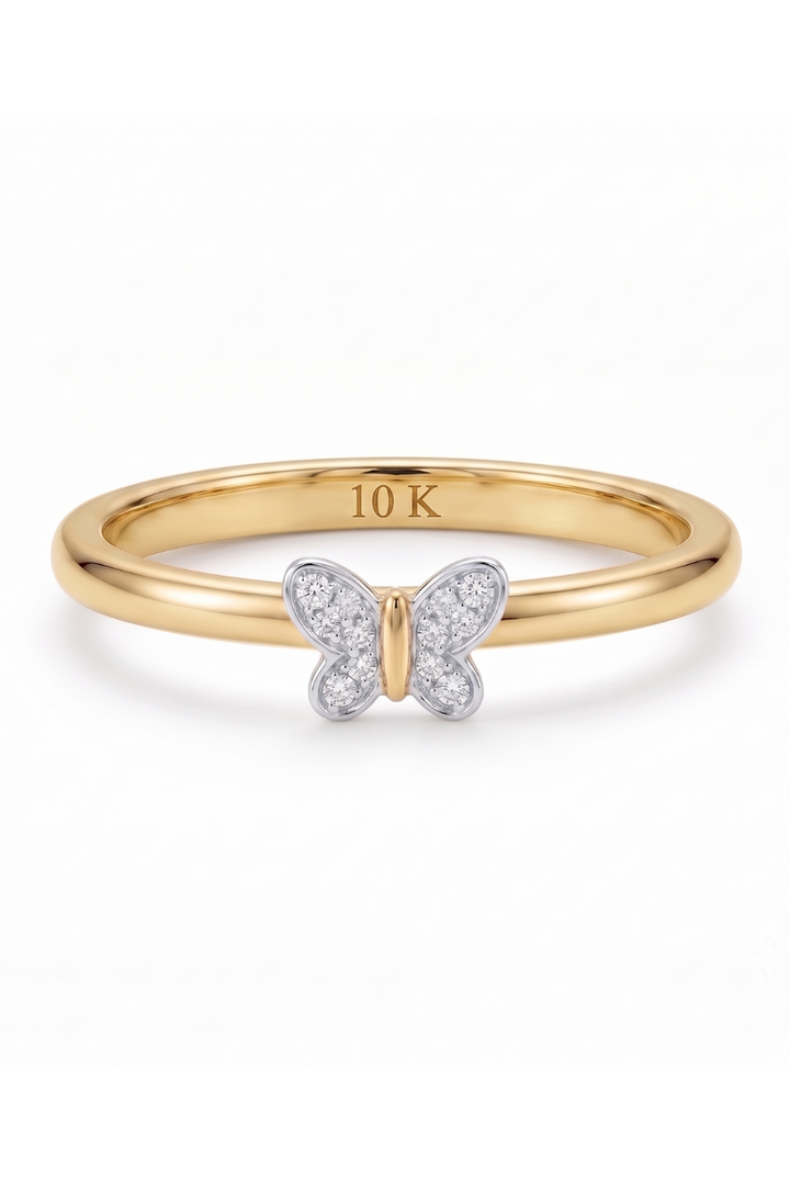 Anillo Mariposa Oro 10 K