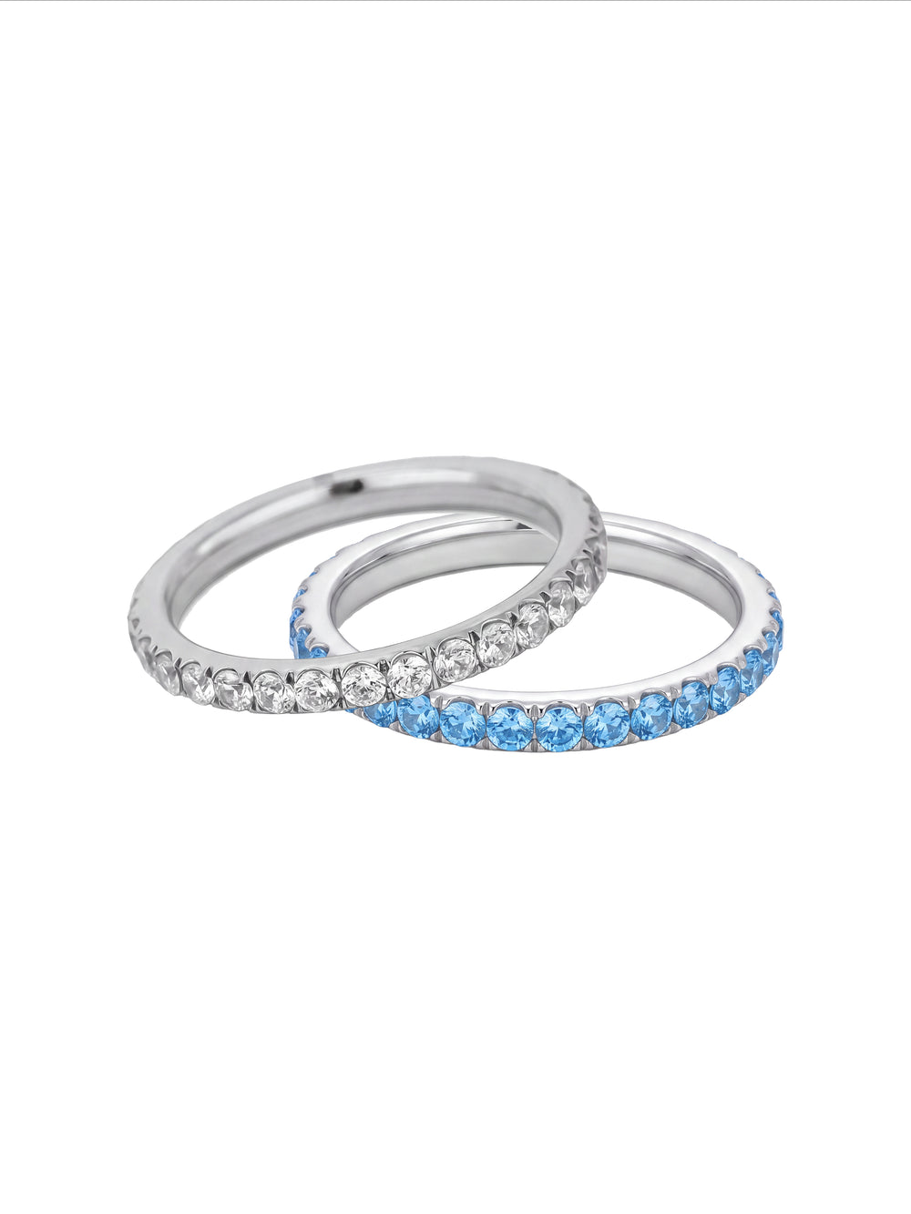 Anillo Churumbela Zirconias Plateada