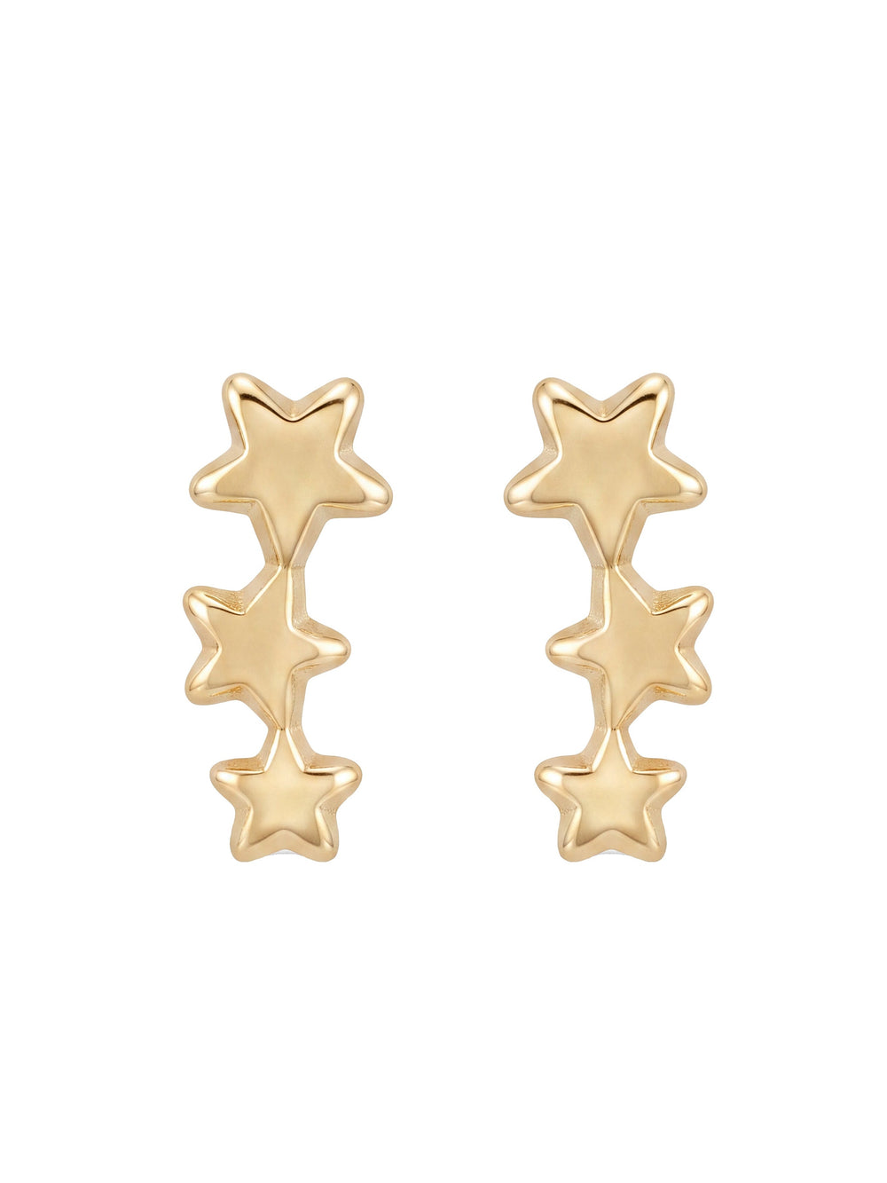 Broquel Triple Estrella Oro 10k