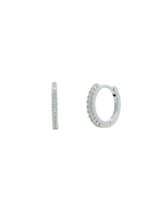 Arracada Con Zirconias 10 mm