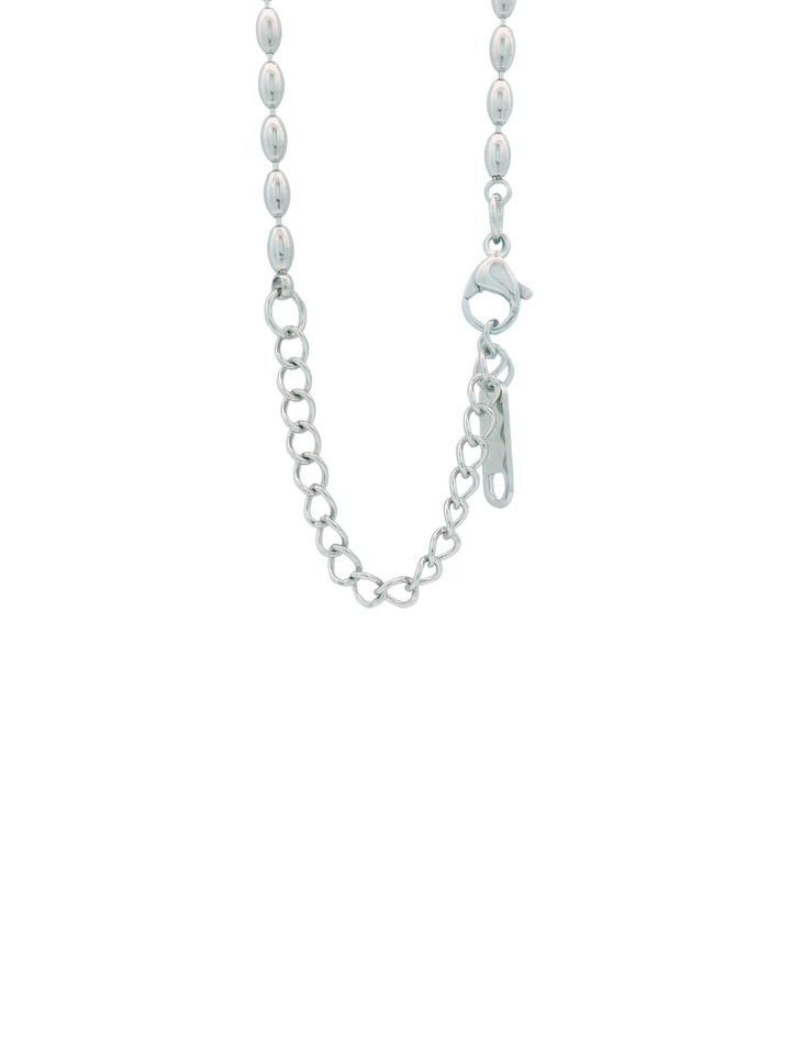 Collar Ovalos Con Bolita Lisa