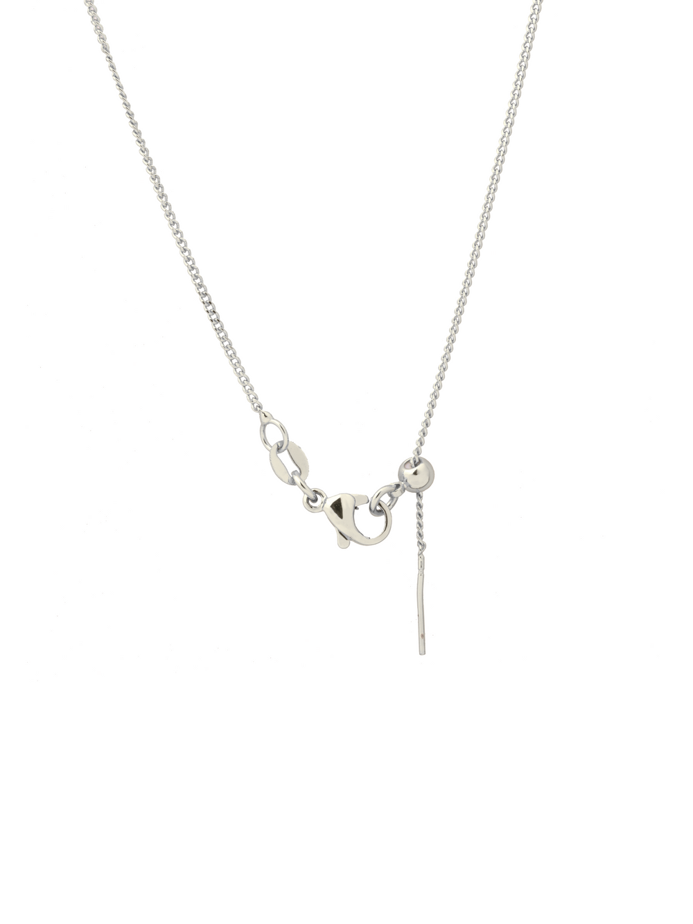 Collar Combinado Corazon Con Inicial Mini Bubble Zirconias