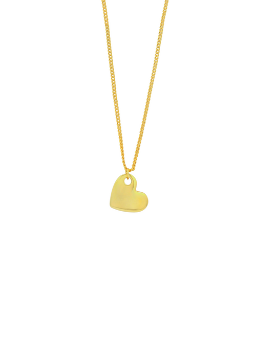 Collar Con Corazon Liso