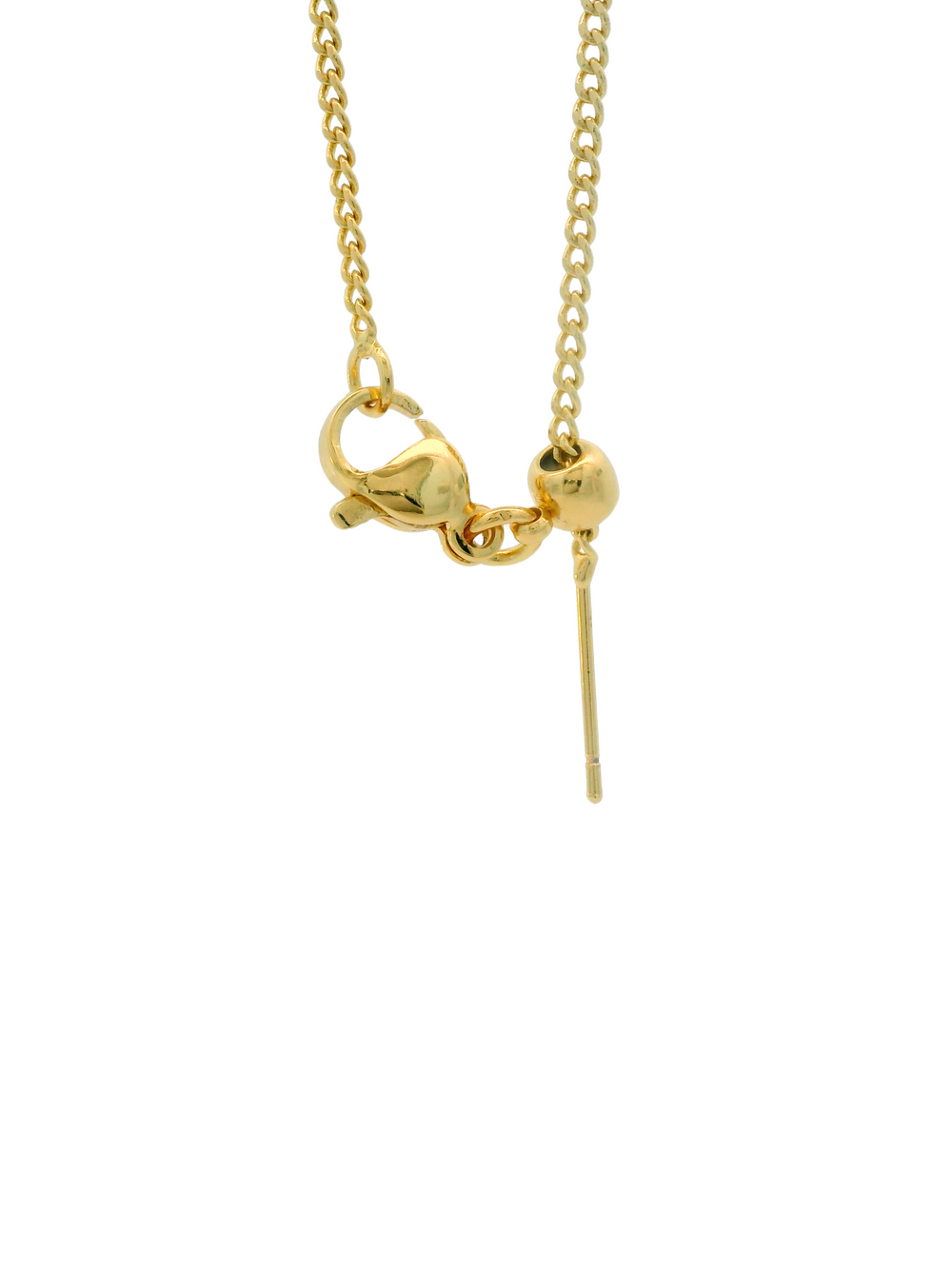Collar Dorado Mini Inicial Bubble