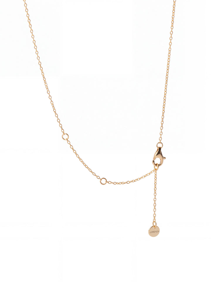 Collar Dorado Dije Zirconia Birthstone