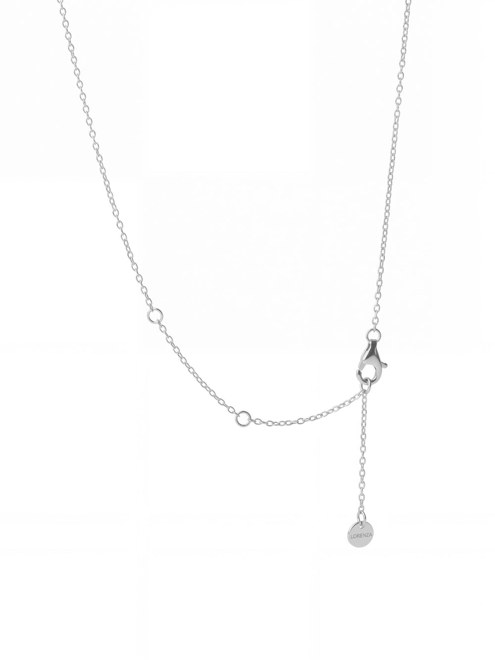 Collar Plateado Dije Zirconia Birthstone