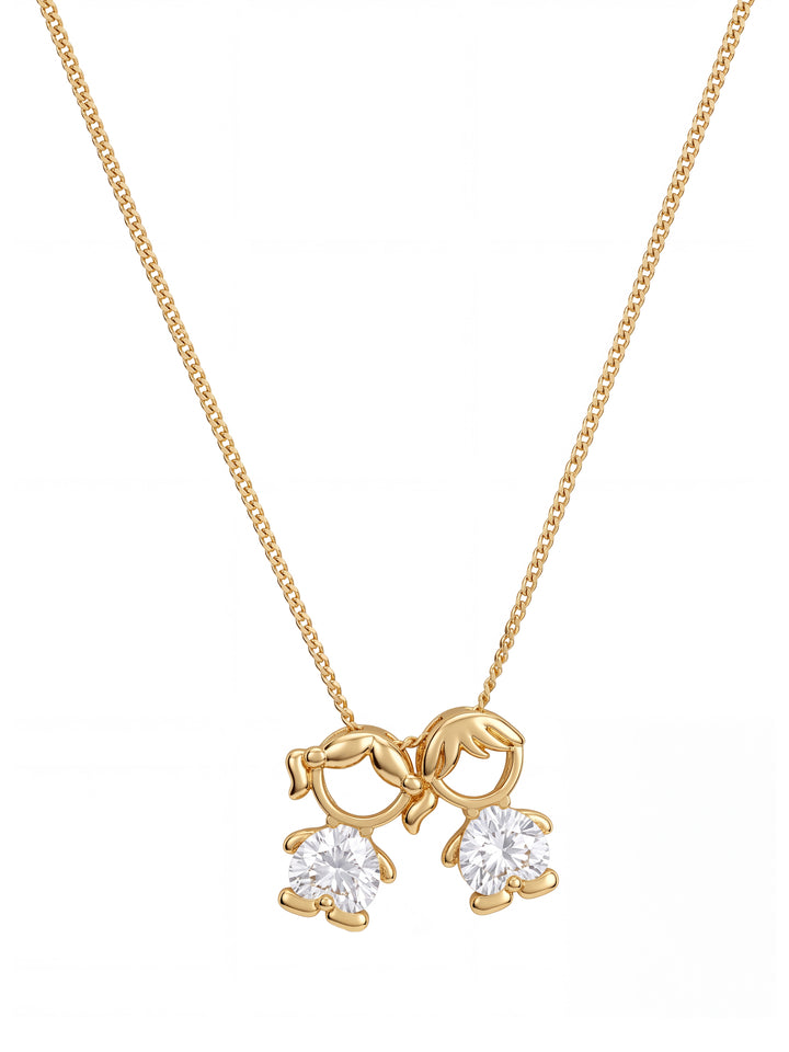 Personaliza Tu Collar Dijes Niños Centro Zirconia