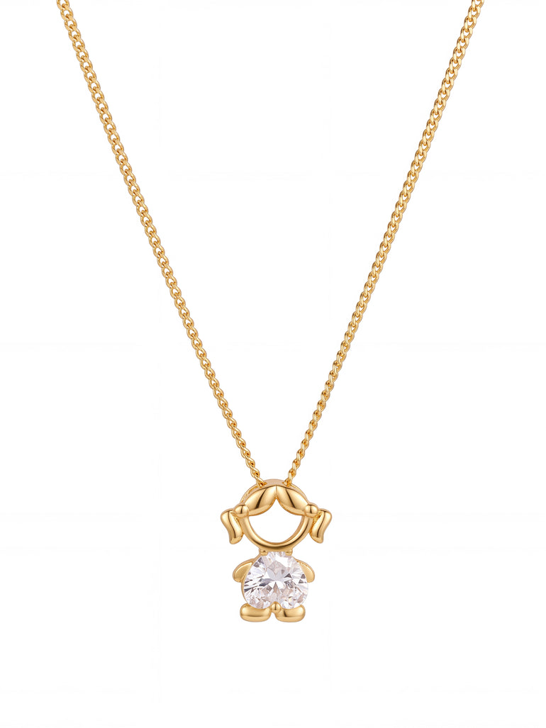 Personaliza Tu Collar Dijes Niños Centro Zirconia
