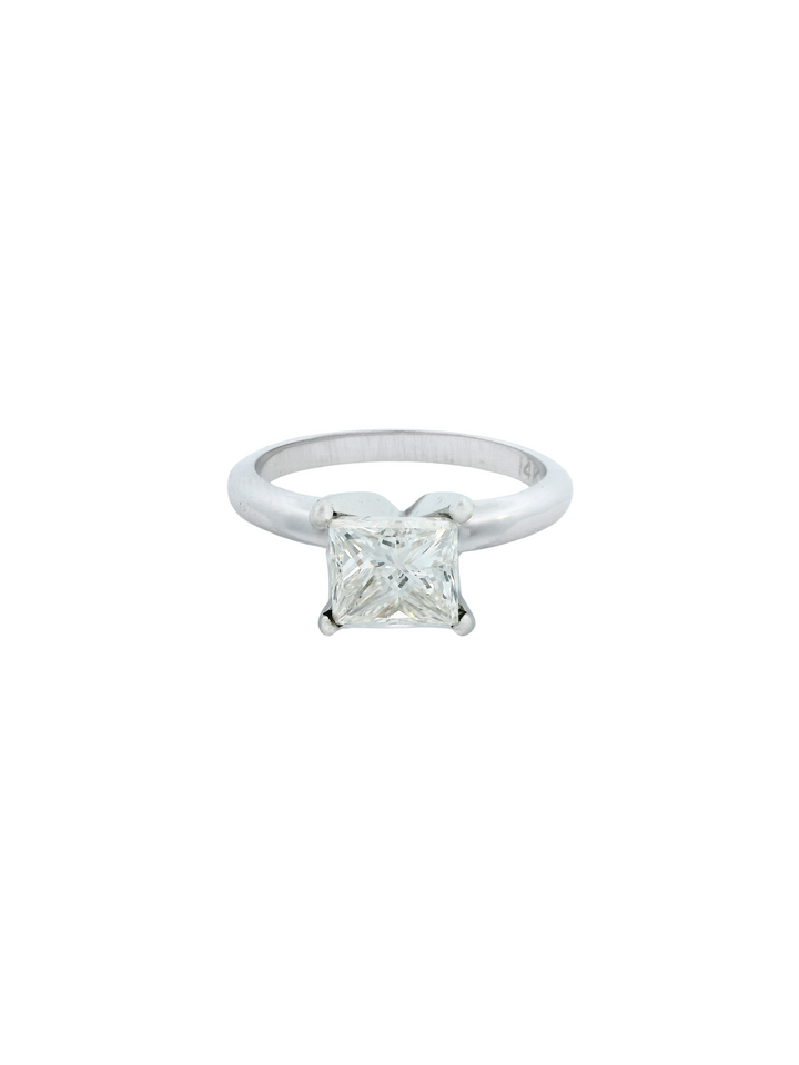 Anillo de Compromiso Princess 1.02 Ct Diamante Natural