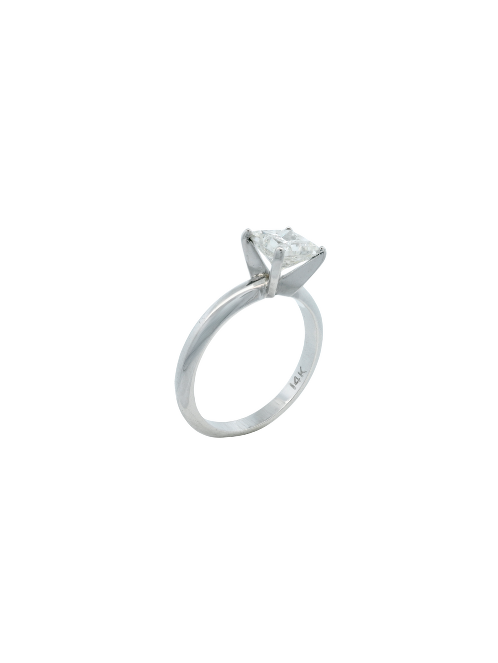 Anillo de Compromiso Princess 1.02 Ct Diamante Natural