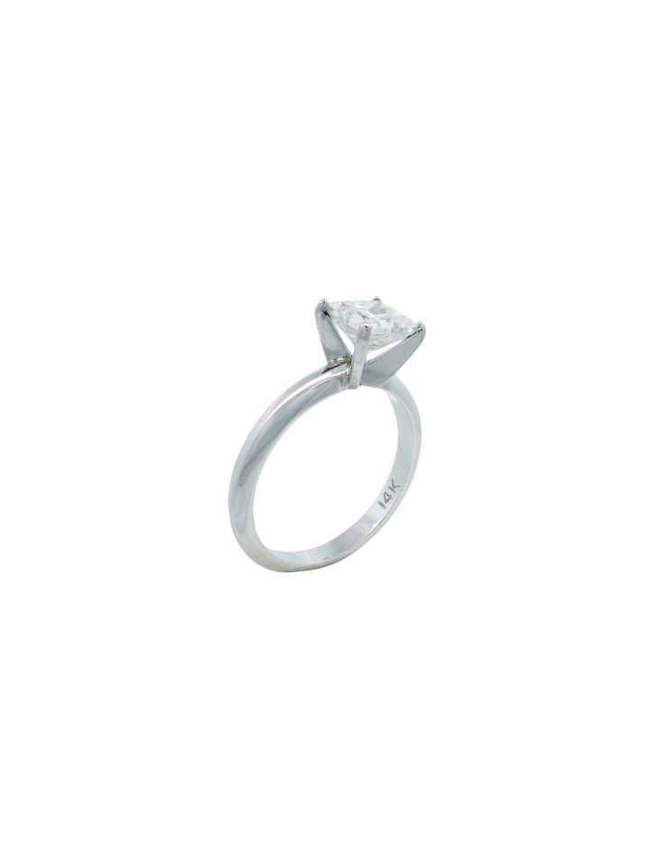 Anillo de Compromiso Princess 1.02 Ct Diamante Natural