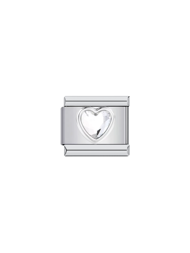 Charm Corazon Con Piedra