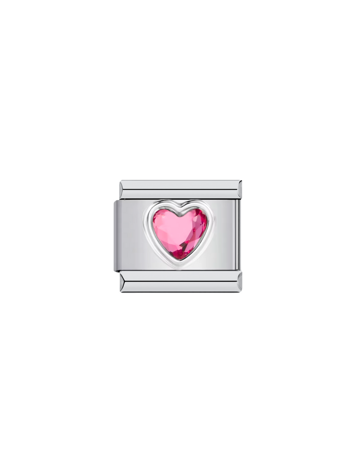 Charm Corazon Con Piedra