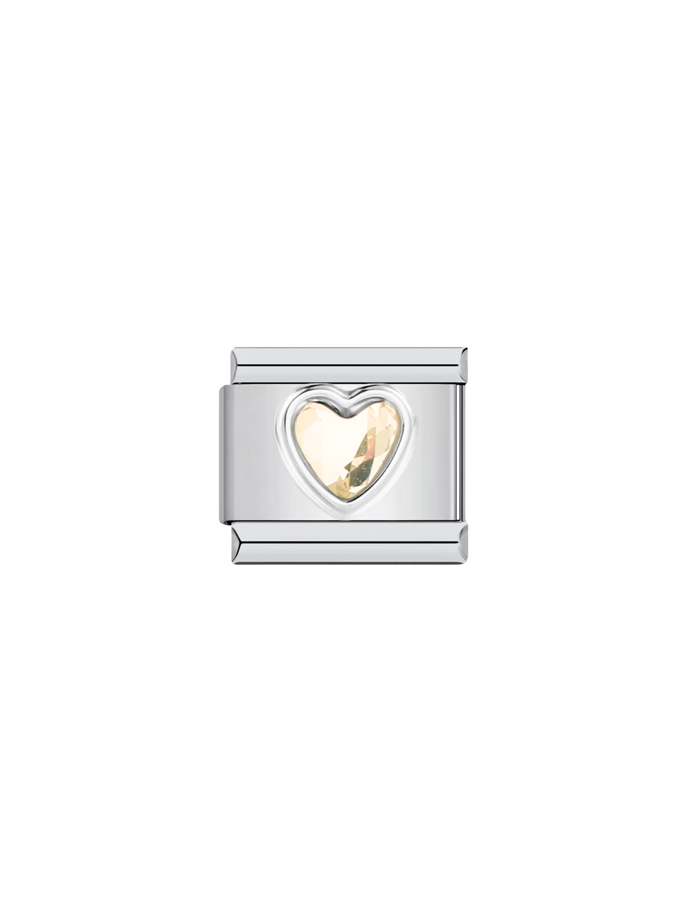 Charm Corazon Con Piedra