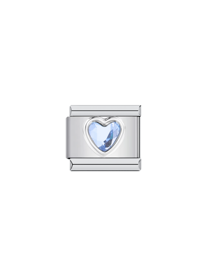 Charm Corazon Con Piedra