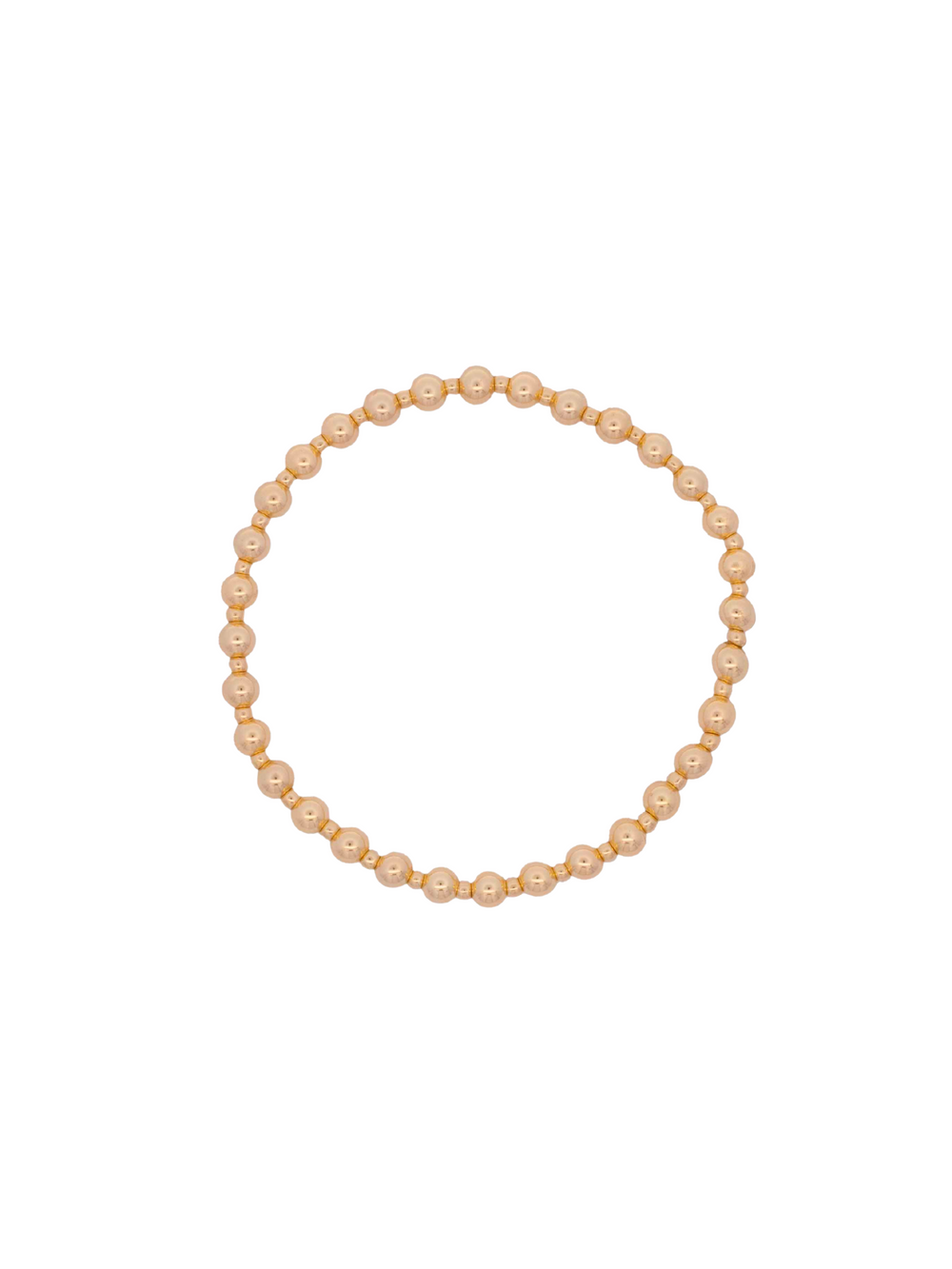 Pulseras Bolitas Intercaladas Gold Filled