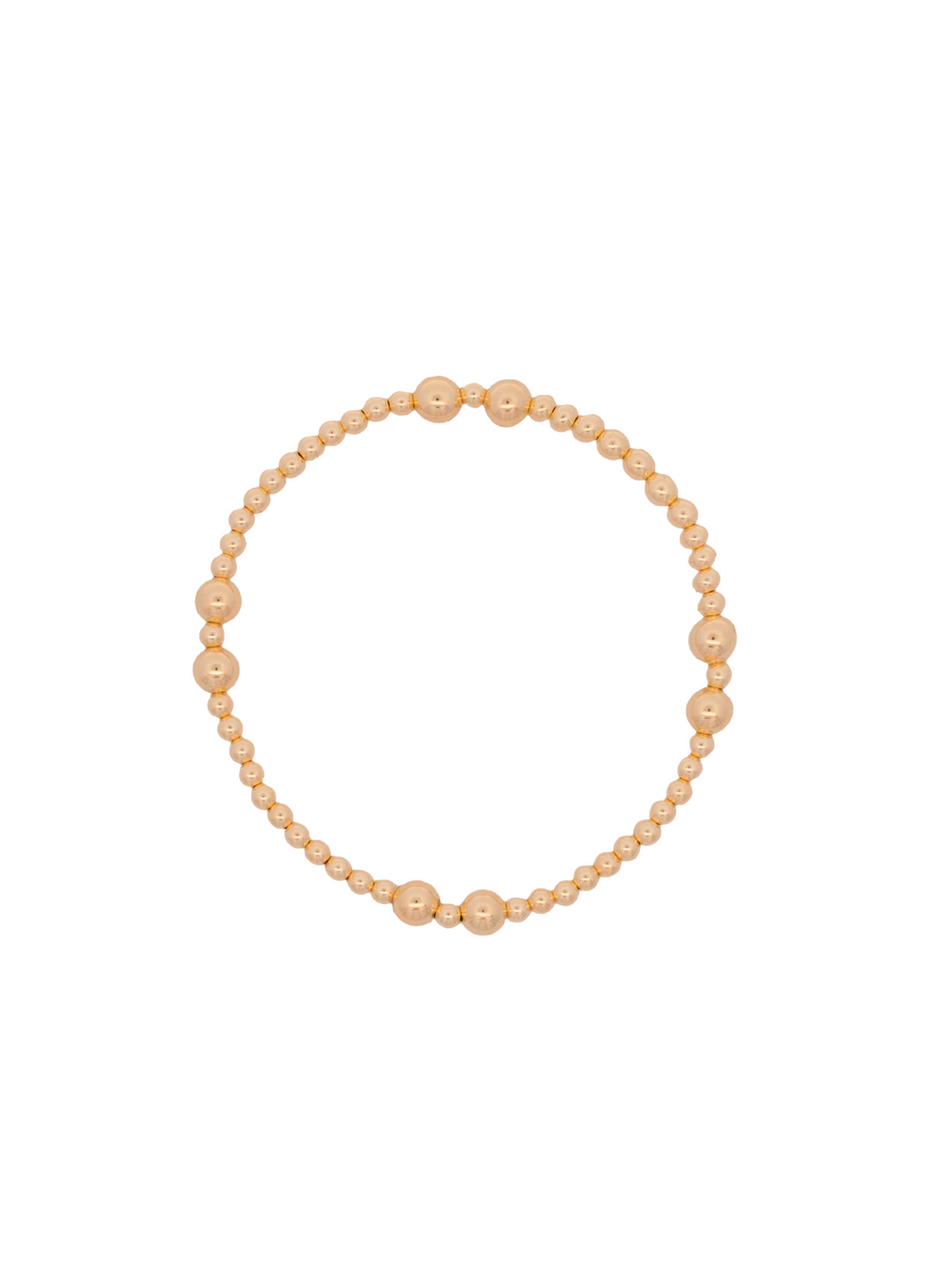 Pulseras Bolitas Intercaladas Gold Filled