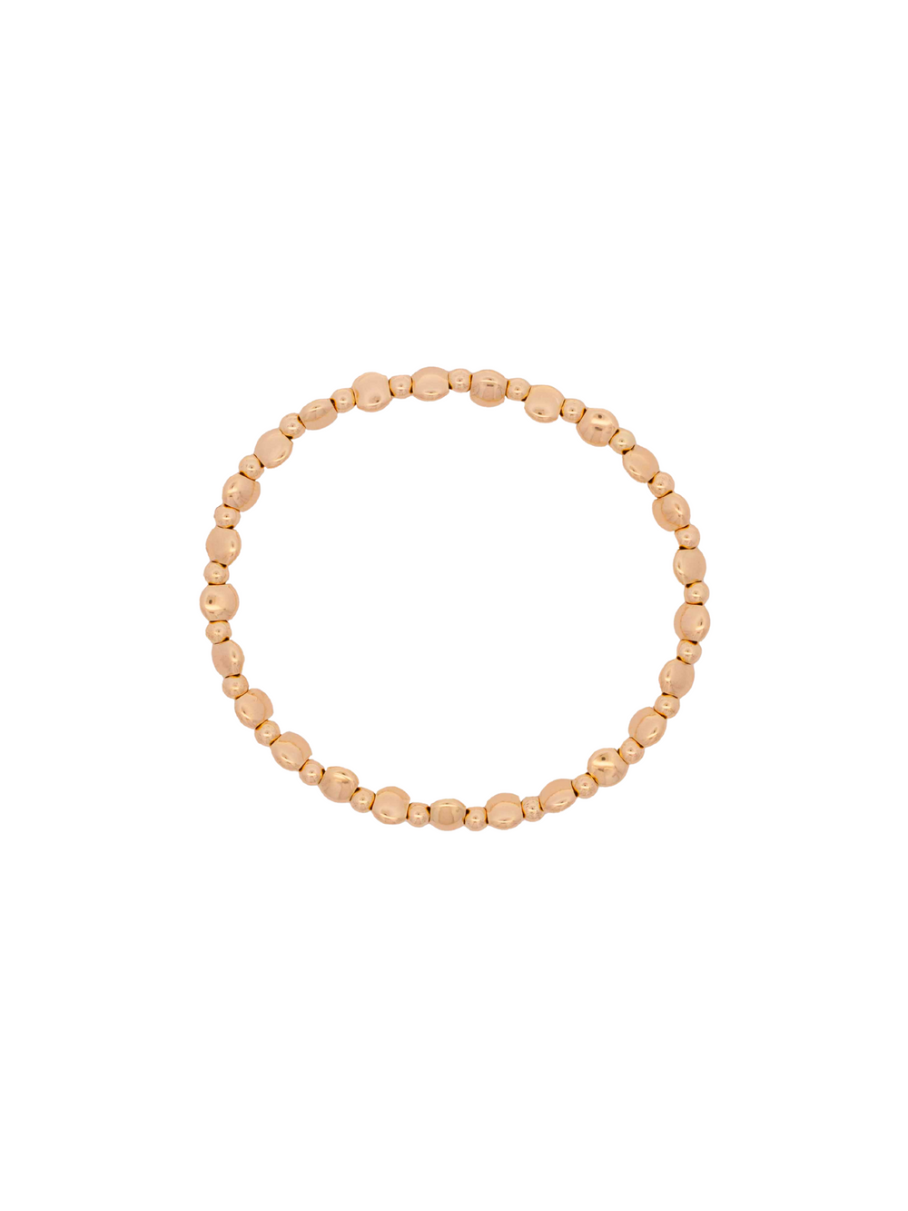 Pulseras Bolitas Intercaladas Gold Filled
