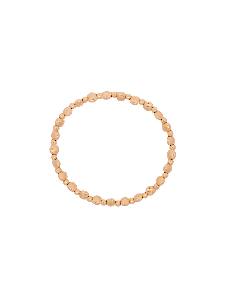Pulseras Bolitas Intercaladas Gold Filled