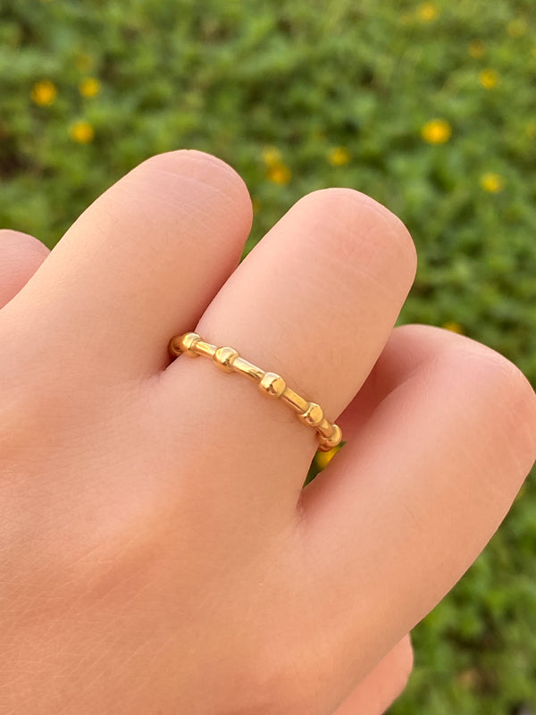 Anillo Bolitas Dorado