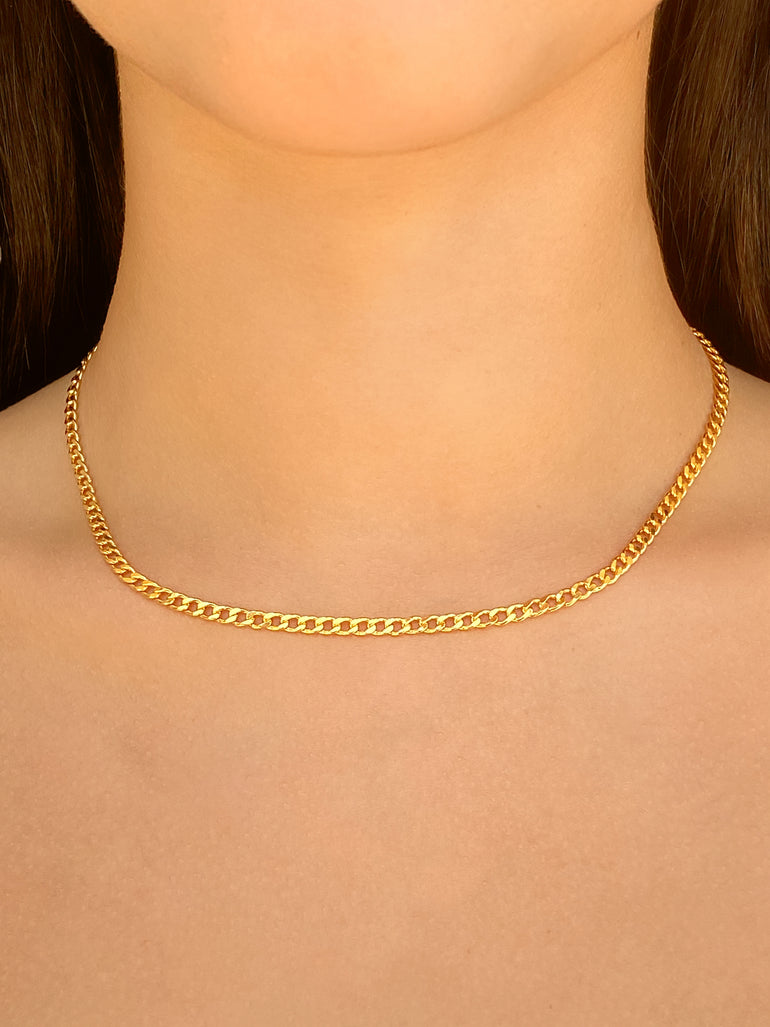 Cadena Eslabones Dorados 3 mm