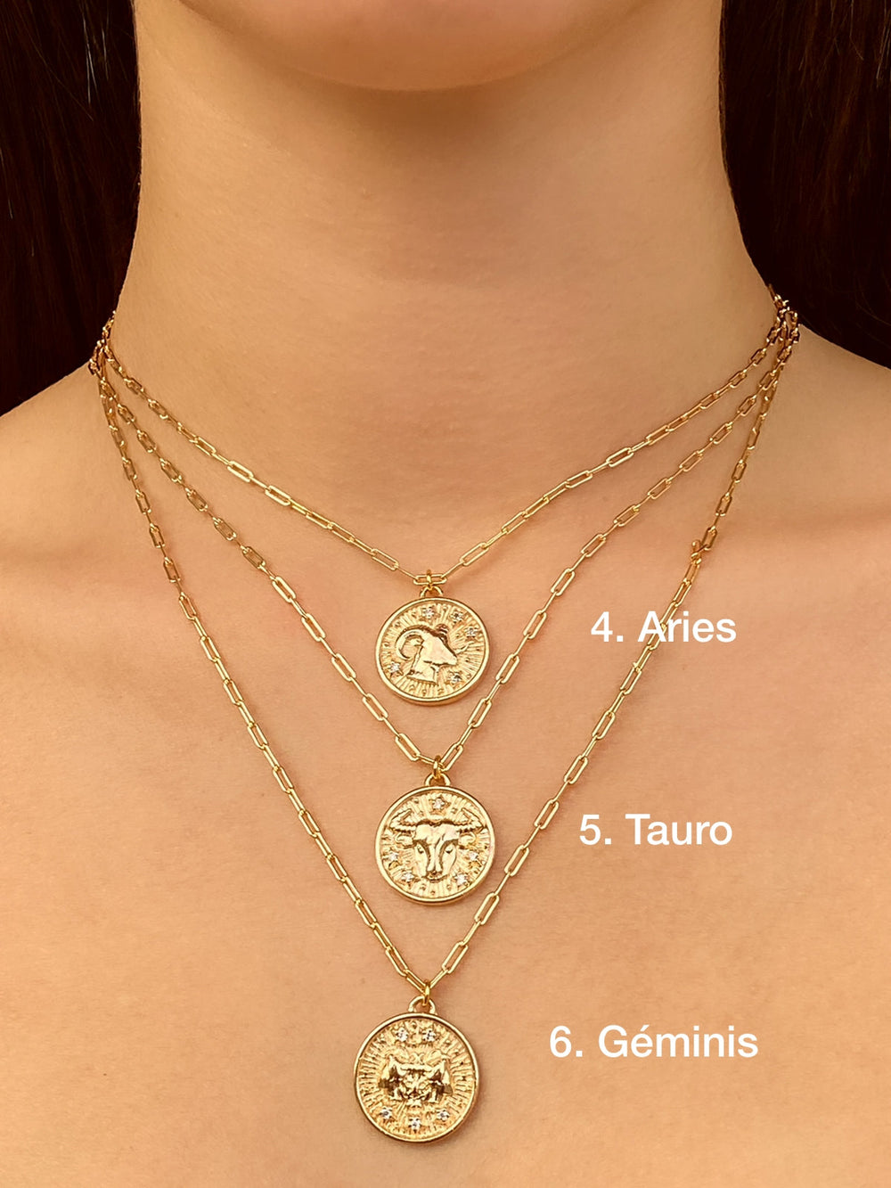 Collar Medalla Signo Zodiacal