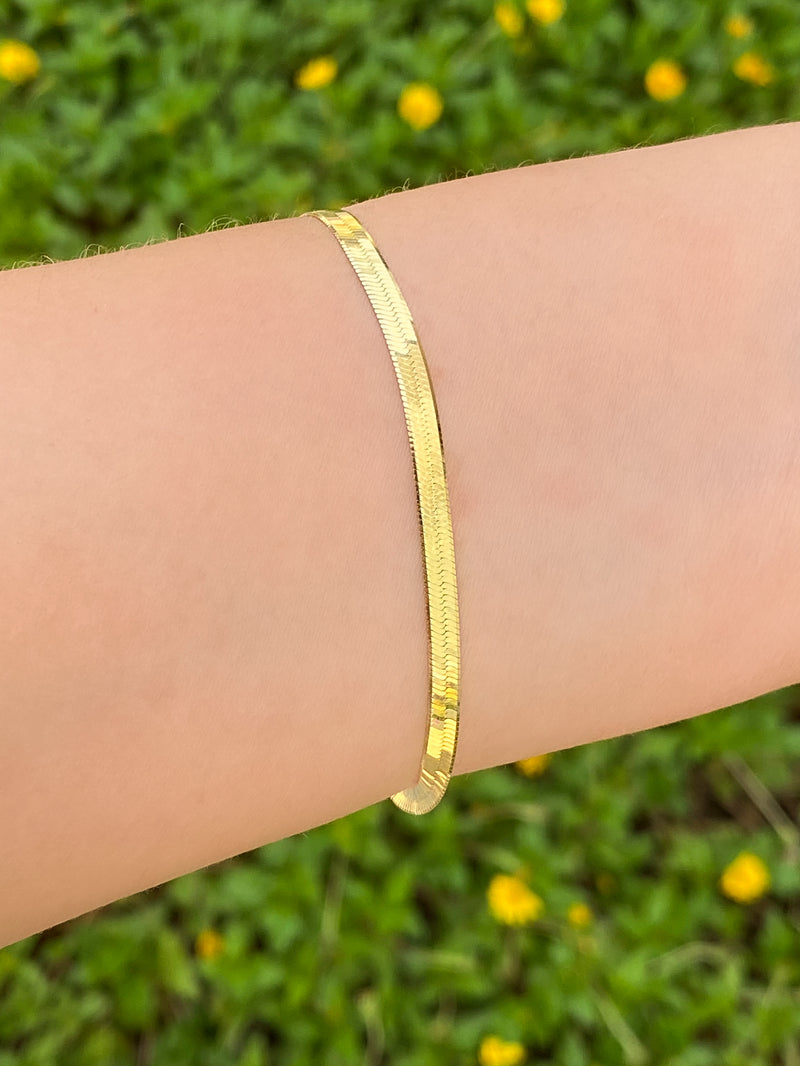Pulsera Dorada Planchada