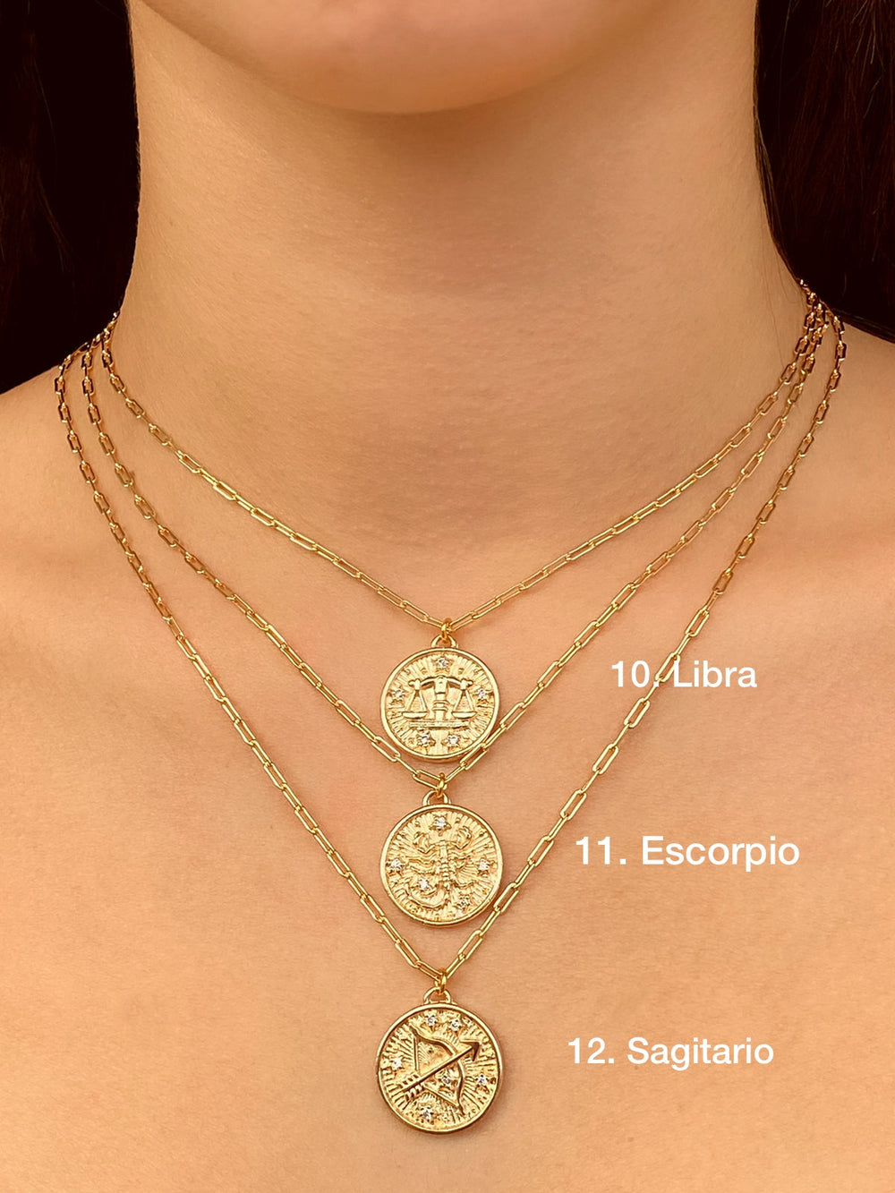 Collar Medalla Signo Zodiacal