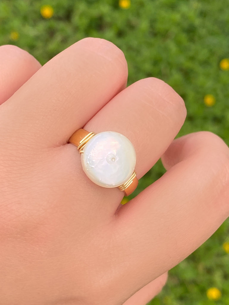 Anillo Con Perla