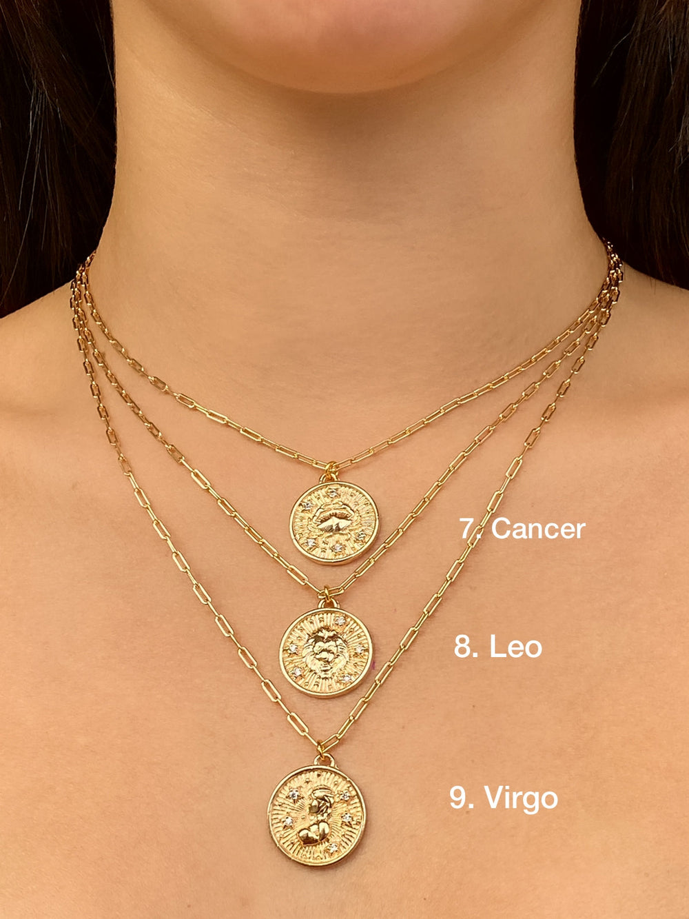 Collar Medalla Signo Zodiacal