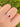 Anillo Zirconias con Piedra Roja
