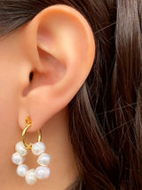 Par Arracada con Perlas 12mm