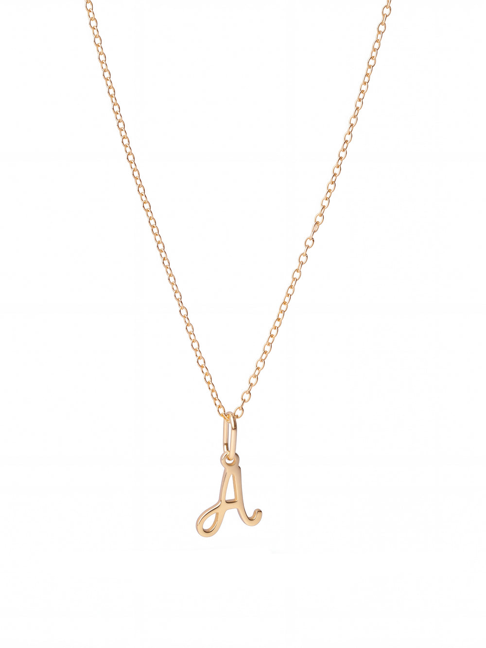 Collar Dorado Inicial Cursiva