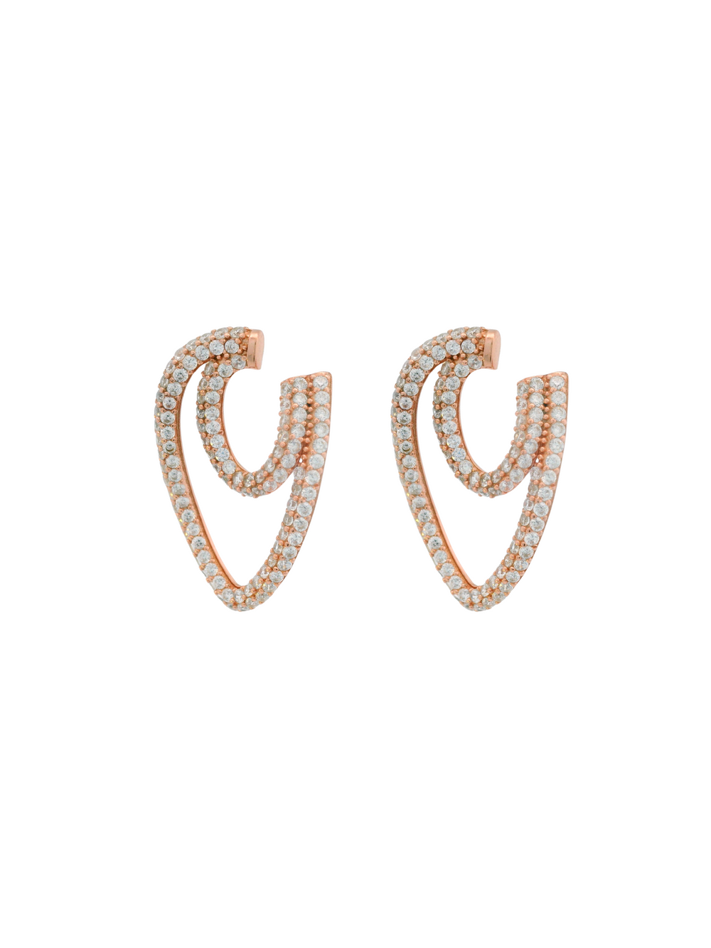 Par Aretes Zirconias RoseGold