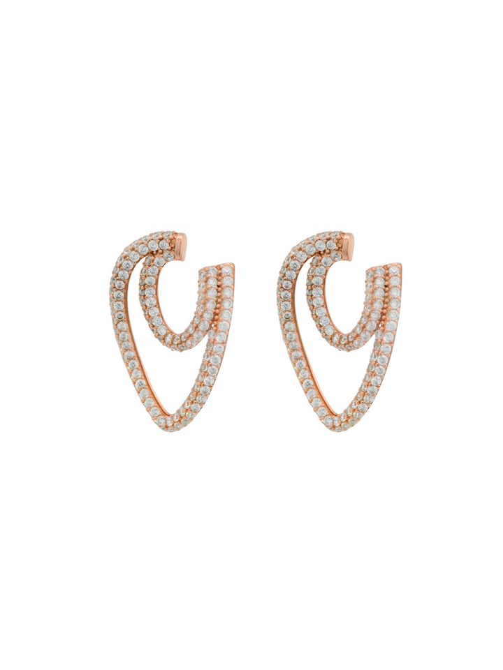 Par Aretes Zirconias RoseGold