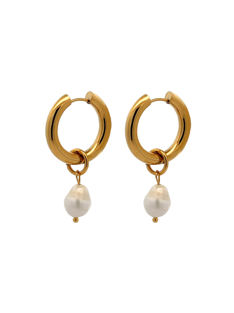 Par Arracada Con Perla 2 en 1