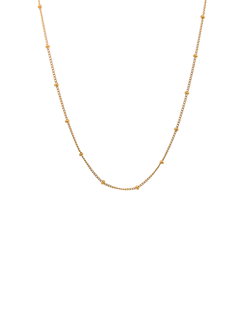 Collar Dorado Mini Bolitas