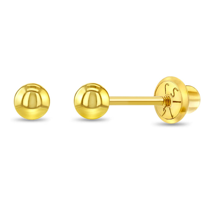 Arete Bolita Oro 14K