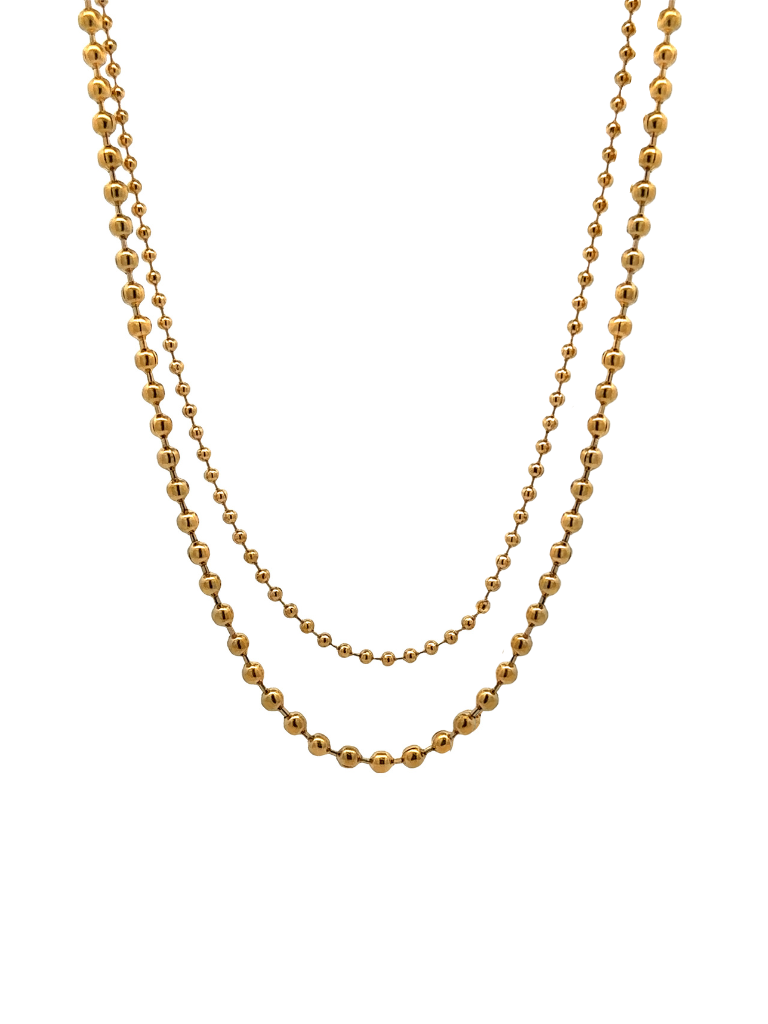 Collar Bolitas Doble