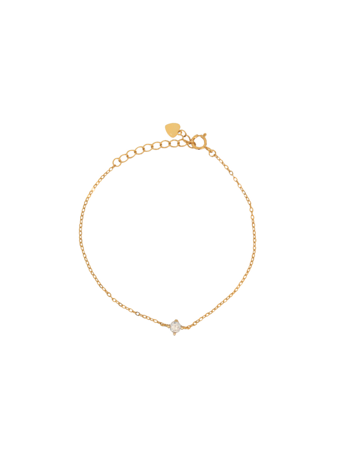 Pulsera Dorada Con Zirconia
