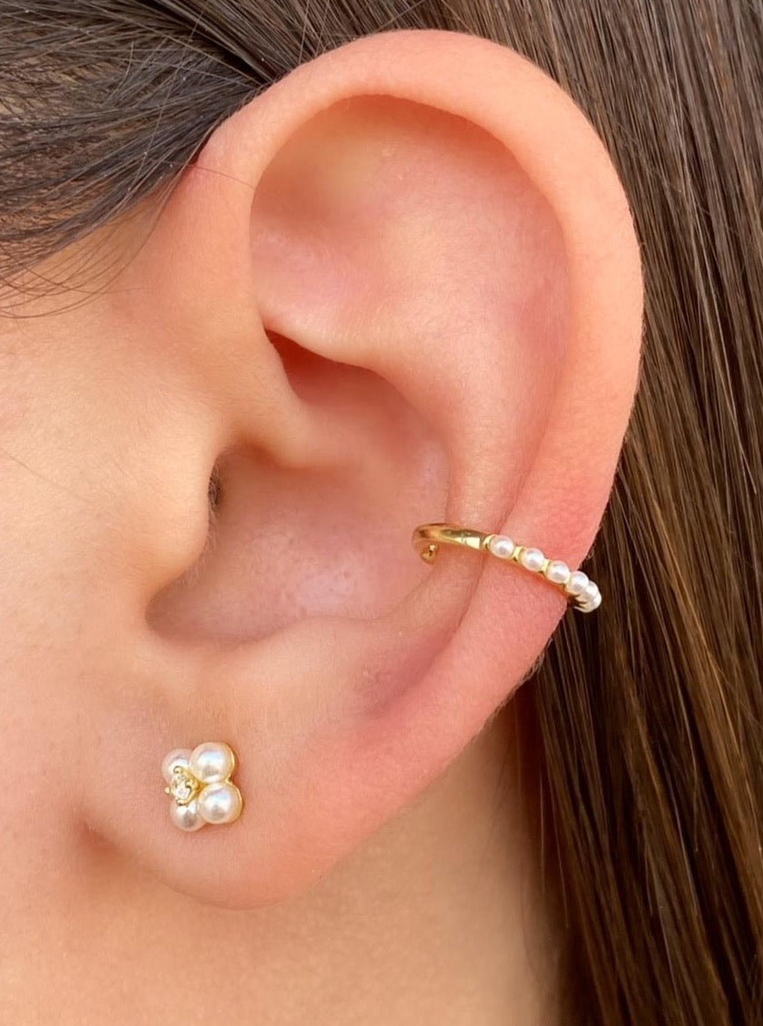Ear Cuff Perlitas