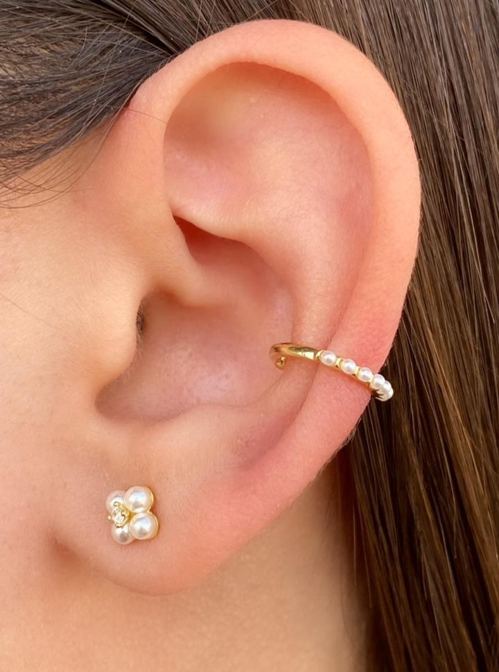 Ear Cuff Perlitas