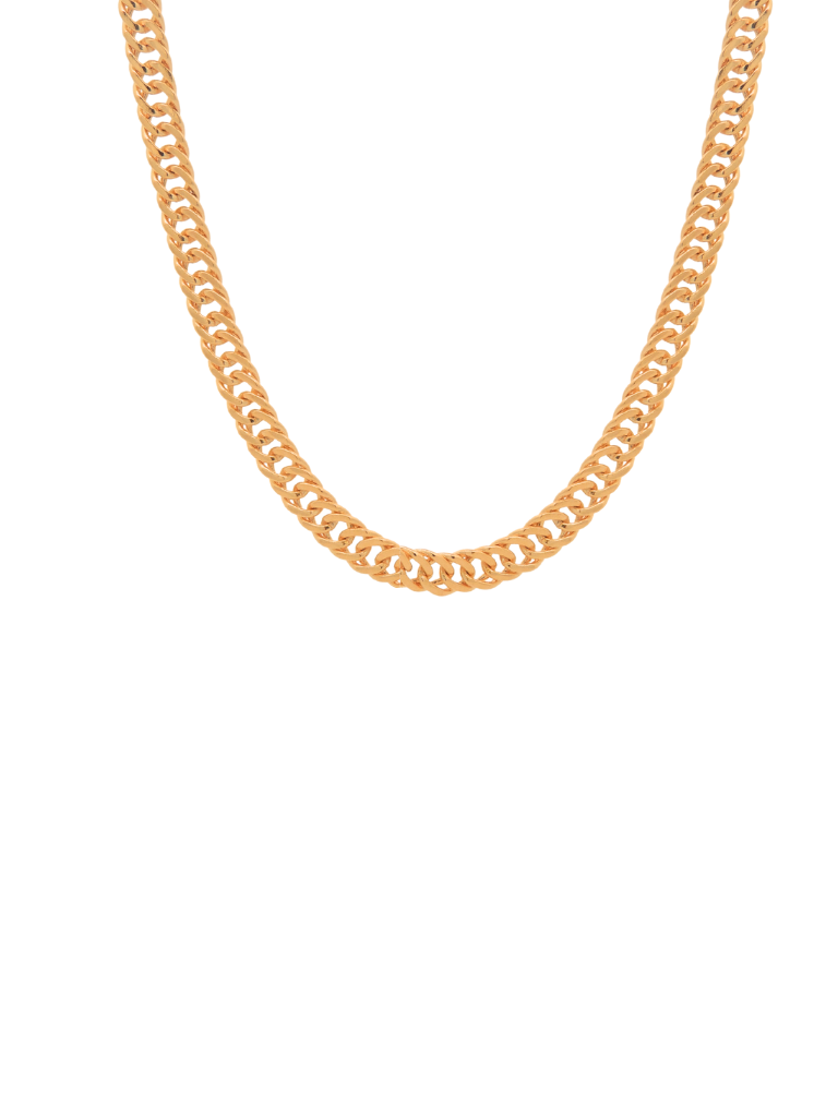Collar Cadena Dorada Eslabones 3 mm