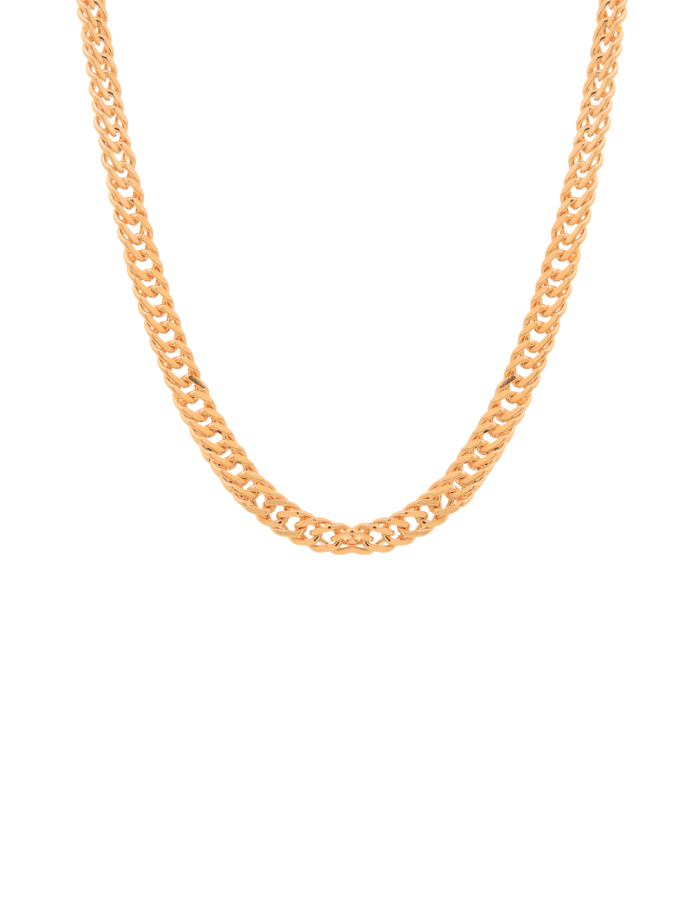 Collar Cadena Dorada Eslabones 5 mm