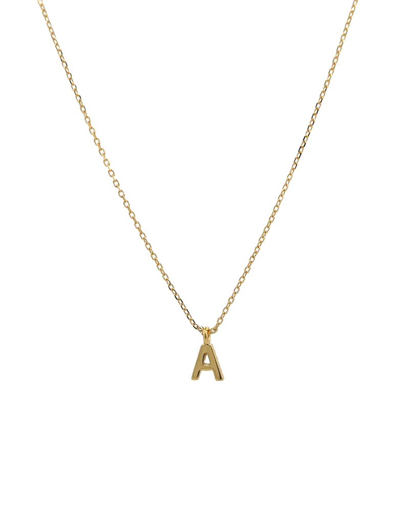 Collar Dorado Inicial Zirconias