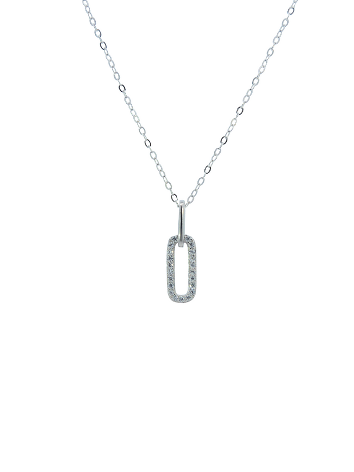 Collar Doble Eslabon Con Zirconias
