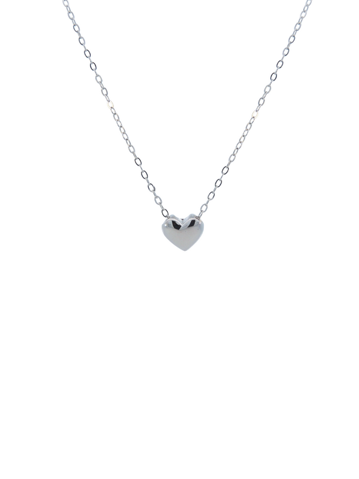 Collar Con Corazon Liso
